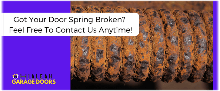 Broken Garage Door Spring Repair Hialeah FL (786) 738-9385